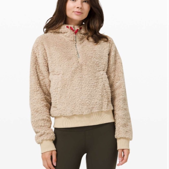 lululemon athletica Jackets & Blazers - Lululemon Oh So Sherpa Half Zip Trench size 10